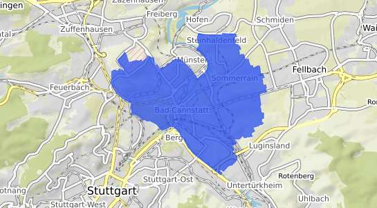 Bodenrichtwertkarte Stuttgart Bad Cannstatt